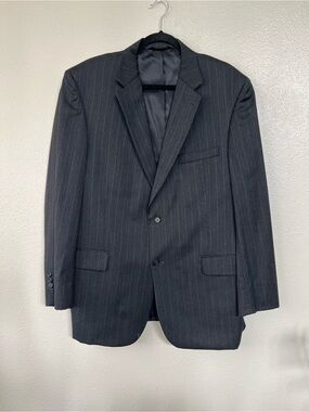 Jos. A. Bank Men's Charcoal Pinstripe Suit Jacket